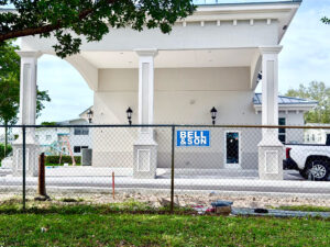 Modular fence panels used for effective crowd control and pathway definition at a public event.
